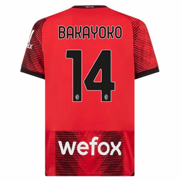 AC Milan Bakayoko 14 Hjemme Trøje 2023-2024
