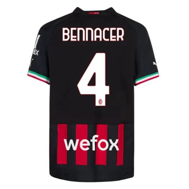 AC Milan Bennacer 4 Hjemme Trøje 2022-23