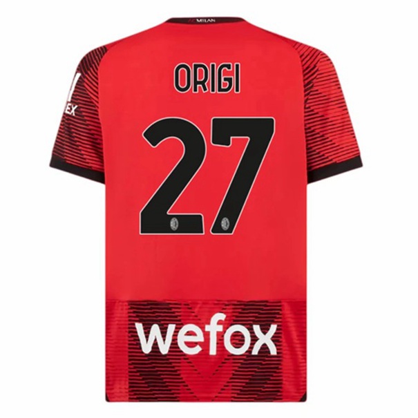 AC Milan Origi 27 Hjemme Trøje 2023-2024