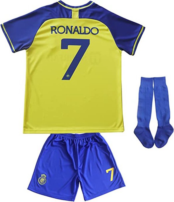 Al-Nassr FC Ronaldo 7 Fodboldtrøjer Hjemme Børn Kit 2022-2023