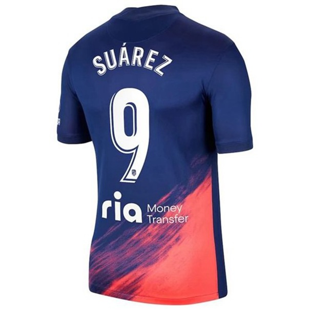 Atlético Madrid Luis Suárez 9 Udebanetrøje i fodbold 2021 2022