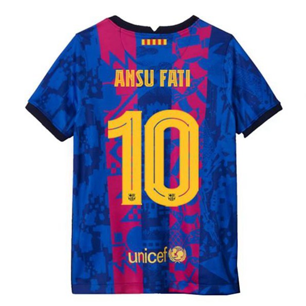 FC Barcelona Ansu Fati 10 Tredje Trøje 2021 2022