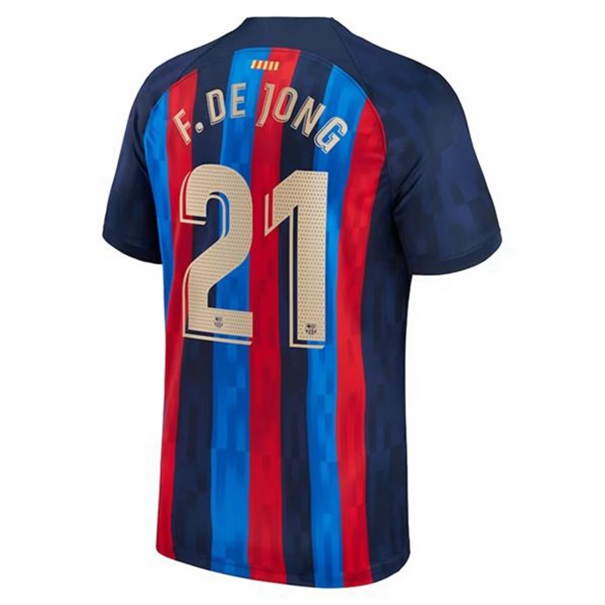 FC Barcelona F. De Jong 21 Hjemme Trøje 2022-23
