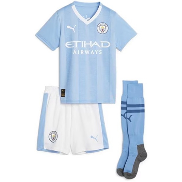 Manchester City Fodboldtrøjer Hjemme Børn Kit 2023-2024