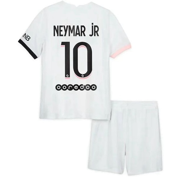 Paris Saint Germain PSG Neymar Jr 10 Fodboldtrøjer Ude Børn Kit 2021-22