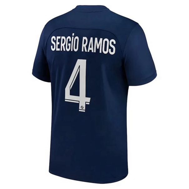Paris Saint Germain PSG Sergio Ramos 4 Hjemmebanetrøje i fodbold 2022-23